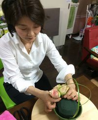プリザーブドフラワーの作成